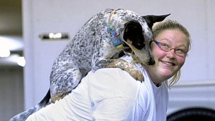 Trainer Tena Parker with Rio during an obedience class last March run by the Western Pennsylvania Humane Society in Crafton. More than 1,600 dogs attended society classes in 2012.