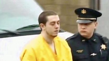 Seth O'Donnell, left, in a February 2012 arrest.