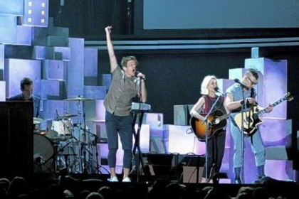 Musical group fun. won  Grammys for Best New Artist and Song of the Year for the ballad "We Are Young."