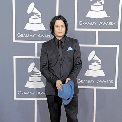 Jack White at the 55th annual Grammy Awards.