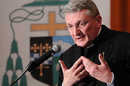 Bishop David Zubik comments this morning at a news conference about the resignation of  Pope Benedict XVI.