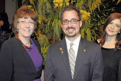 Janice Bollman-Trout, Joseph Kleppick and 2013 Grandin Award winner Jillian Zacks.