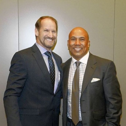 Bill Cowher and Hines Ward.
