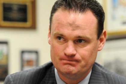 Pittsburgh Mayor Luke Ravenstahl during an interview regarding issues with the Police Bureau.