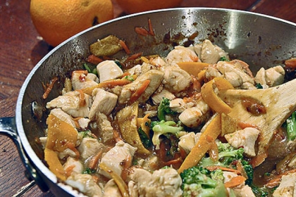 Orange Chicken and Broccoli