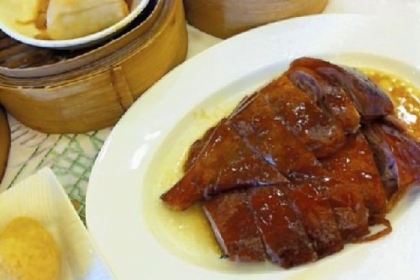 Roast goose is a classic dim sum dish.