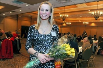 Allison Jo Vogrig, a senior at Canon-McMillan High School, received the 2013 Vivian Milhollan Exemplary Service Award.