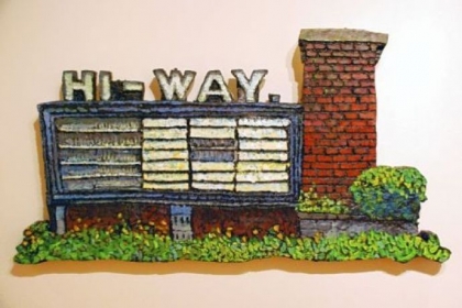 "Hi-Way Drive In" depicts a former Route 30 landmark.