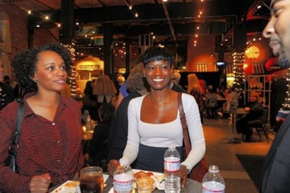 From left Cecily Hardaway, Deyana Lewis and Ryan Scott.