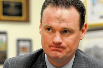 Pittsburgh Mayor Luke Ravenstahl during an interview regarding issues with the Police Bureau.