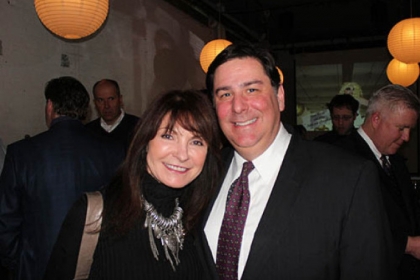 Cindy Engler and Bill Peduto.