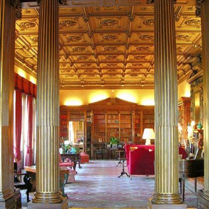 The library at Highclere Castle.
