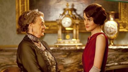Maggie Smith as the Dowager Countess and Michelle Dockery as Lady Mary Crawley in "Downton Abbey," Season 3.