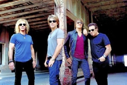 From left, David Bryan, Jon Bon Jovi, Richie Sambora and Tico Torres