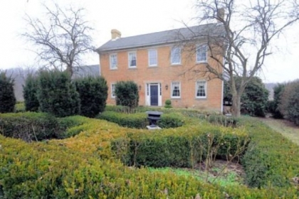 Built in 1850, this red-brick Georgian-style Colonial in Daugherty, Beaver County, is on the market for $487,000.