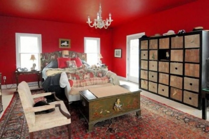 The first-floor master bedroom was added in 2009.