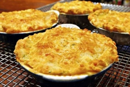 Chicken pot pies.