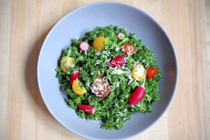 Raw Kale Salad.