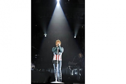 Bon Jovi performs "You Give Love a Bad Name."
