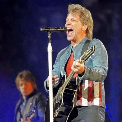 Richie Sambora, left, and Jon Bon Jovi perform "Lost Highway" at Bon Jovi's concert Thursday night at Consol Energy Center.