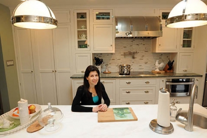 Allison Pileggi's new kitchen has everything at her wheelchair height.