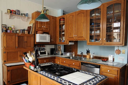 The kitchen in the home of Linda and Peter Floyd in Sewickley.