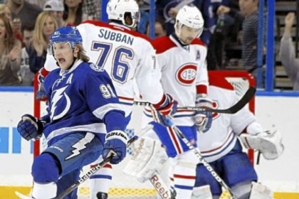Tampa Bay Lightning center Steven Stamkos is among the NHL leaders in scoring this season.