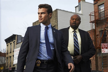 Theo James and Chi McBride in "Golden Boy."