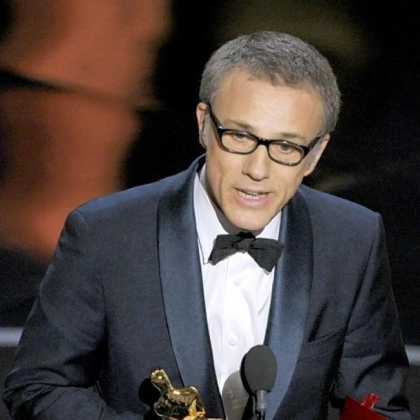 Christoph Waltz borrowed dialogue from "Django Unchained" during his acceptance speech for the best supporting actor Oscar. ngo Unchained" during the Oscars at the Dolby Theatre on Sunday Feb. 24, 2013, in Los Angeles.  (Photo by Chris Pizzello/Invision/AP)