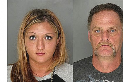 Rachel George, left, and her father, Christopher George