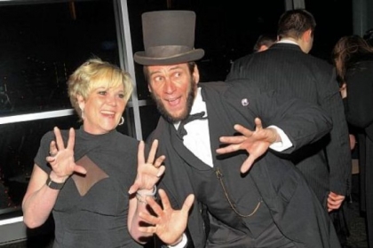 Doreen Eisel of Haddad's Inc., and Rick Miller.
