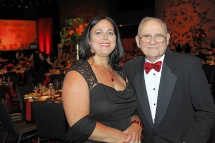 Awardees, Lori Massaro and Dr. Ronald Pellegrini.