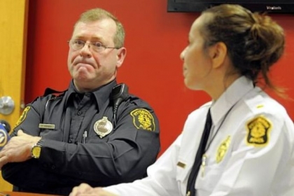 Pittsburgh police Officer Forrest Hodges describes Wednesday how he helped save a man having a heart attack outside of the Consol Energy Center last week.