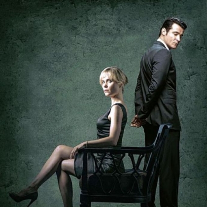 To protect her family, Radha Mitchell must do the bidding of Goran Visnjic's crime lord in "Red Widow."