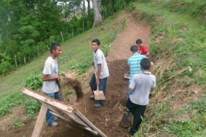 At the agricultural school in Honduras, students -- who live there three days a week -- learn best agricultural practices so they can return to their communities and improve coffee-growing techniques.