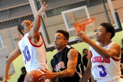 Bryon Clifford, driving to the basket against Wilkinsburg, leads Clairton in scoring this season.