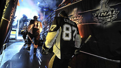 Penguins captain Sidney Crosby makes his way to the ice for Game 3 of the Stanley Cup Finals in 2009. The NHL has reached an agreement to end the lockout, meaning hockey will return this season.