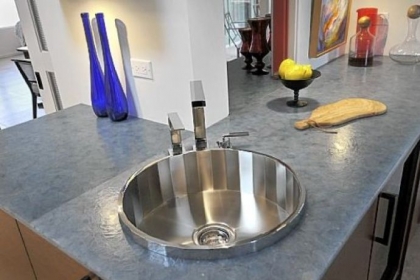 Bar area at McQuaide house.