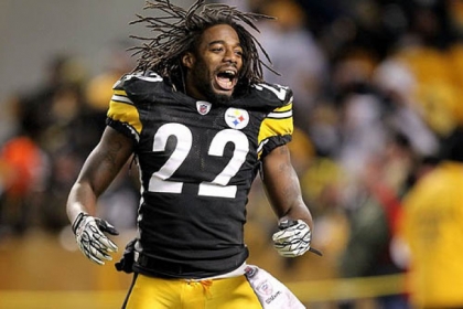 William Gay celebrates the Steelers' 24-19 win over the New York Jets in the 2011 AFC Championship.