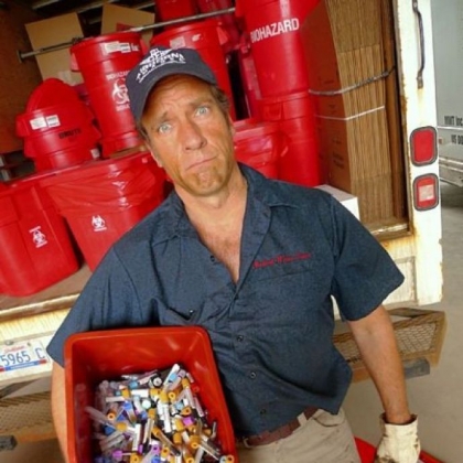 "Dirty Jobs" Episode Medical Waste. Mike Rowe.