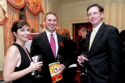 Kristen and Jason Carr with Steve Leone.