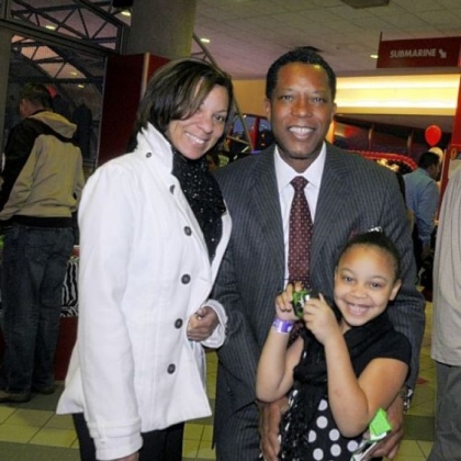 Colby Jones and uncle Clyde Jones with Serayah Leech, 6.