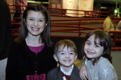 Samantha Fidell, 8, Roman, 4, and Contessa Tripodi, 6.