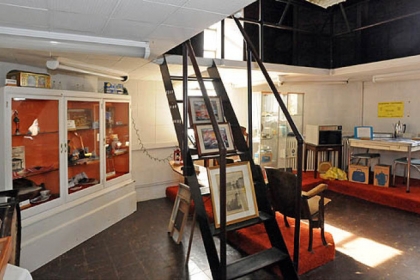 A section of the Westinghouse Museum at the bottom of the clock tower in the Westinghouse Castle in Wilmerding.