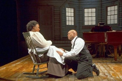 Starring in City Theatre's "Breath & Imagination" are Kecia Lewis-Evans as Angel Mo,' mother of classical singer Roland Hayes, portrayed by Jubilant Sykes.