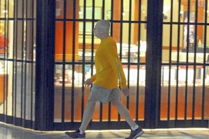 Frank Bassegio walks last Thursday on the upper level of the Westmoreland Mall.
