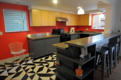 The new kitchen in the Swissvale home of Sean Derry and Coreen Farris.
