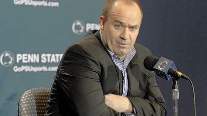 Penn State coach Bill O''Brien speaks during a news conference Monday.
