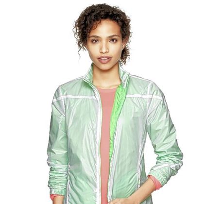 GapFit reflective nylon jacket, $64.95 by Gap at www.gap.com.