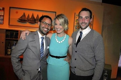 Sean Gray, Allison Saras, and chair Nathan Boxx.